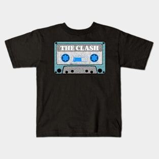 the clash blue cassette Kids T-Shirt